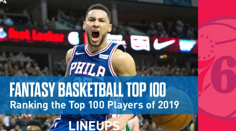 2019 Fantasy Basketball Top 100 Rankings
