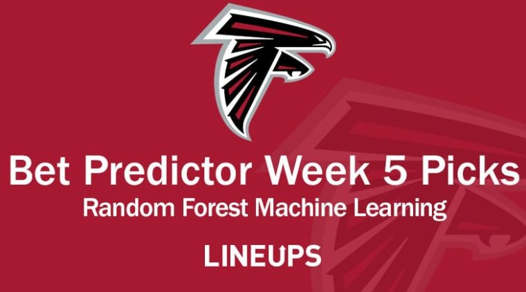 NFL Bet Predictor: Random Forest (Machine Learning Model) Week 5 Picks