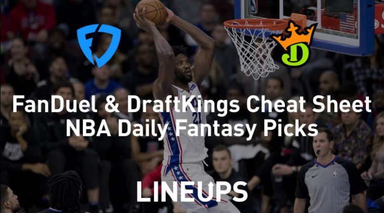 FanDuel & DraftKings NBA Cheat Sheet 1/30/20