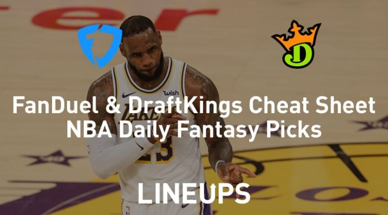 FanDuel & DraftKings NBA Cheat Sheet 2/6/20