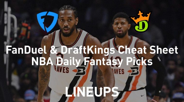 FanDuel & DraftKings NBA Cheat Sheet 2/28/20