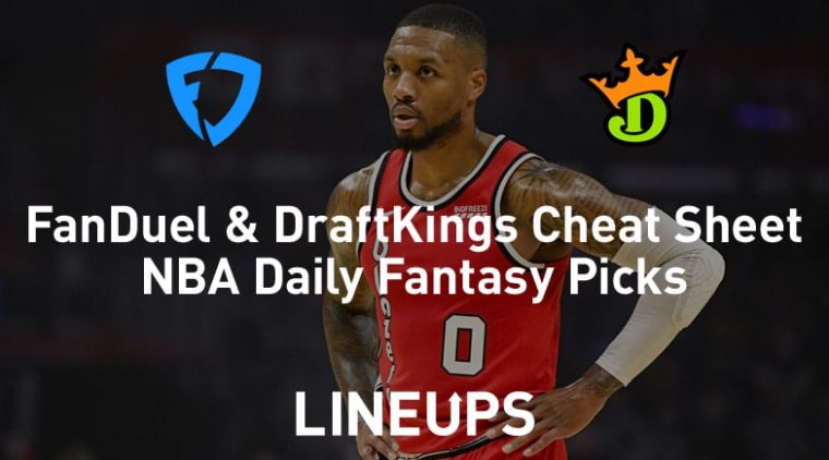 FanDuel & DraftKings NBA Cheat Sheet 2/11/20