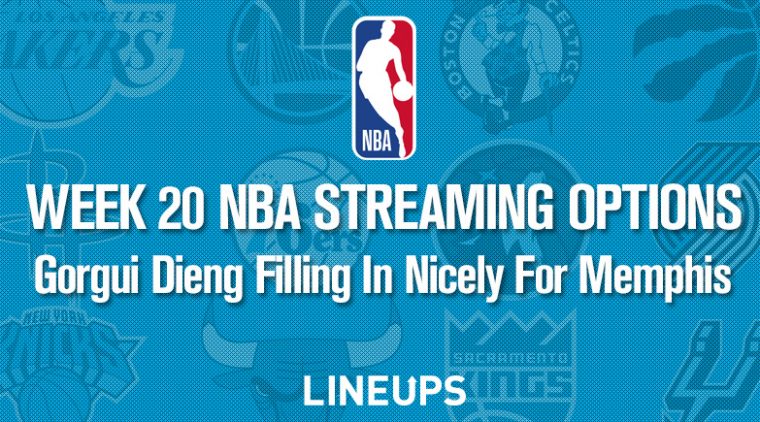 Week 20 NBA Streaming Options: Gorgui Dieng Filling In Nicely For Memphis