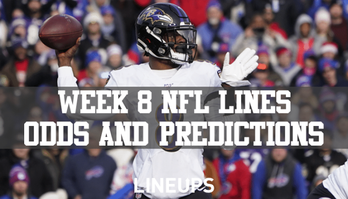 NFL Week 8 Lines &amp; Predictions