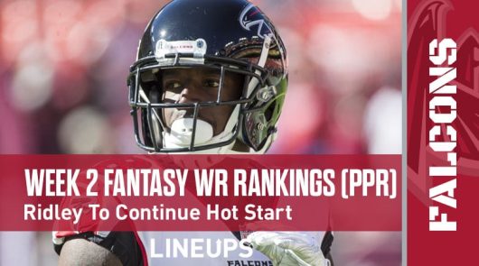 Week 2 WR Rankings & Projections (PPR): Calvin Ridley To Continue Hot Start