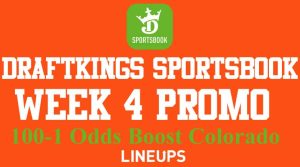 DraftKings Colorado NFL Week 4 Promotion: 100-1 Odds Boost on Any Game