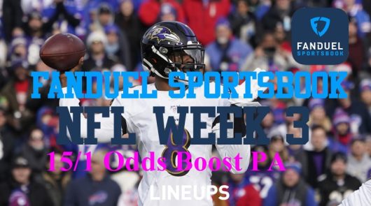 FanDuel Pennsylvania Promo Week 3: Chiefs or Ravens @ 15/1 Odds Boost