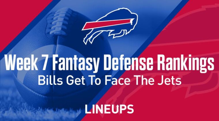Week 7 NFL Defense (DEF) Fantasy Football Rankings: Buffalo Bills Face The Pop Warner Jets