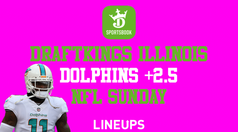 DraftKings Sportsbook Illinois: Dolphins +2.5 vs Chargers & Masters Odds