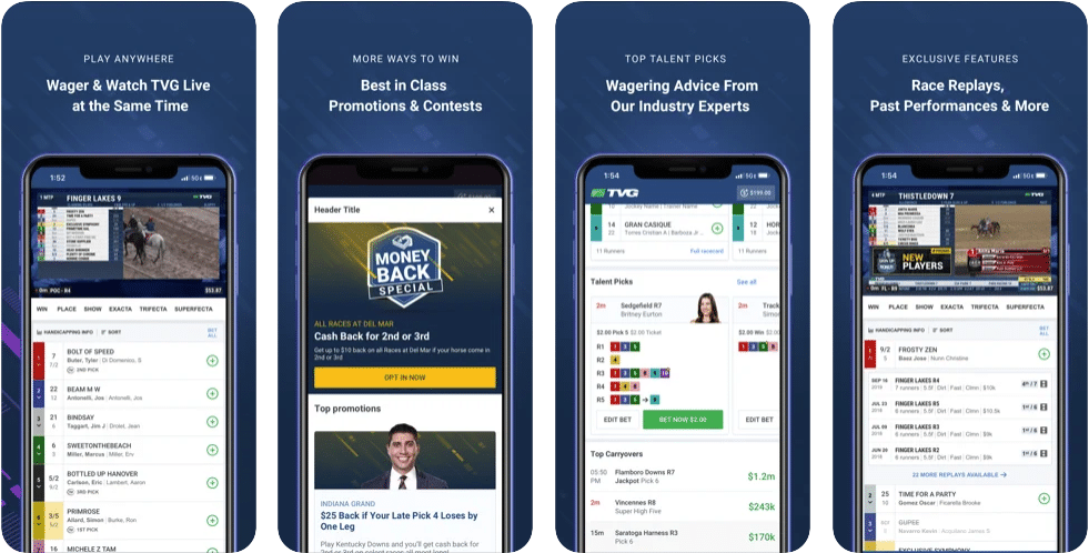 TVG App preview display