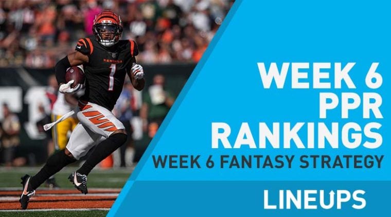 NFL Week 6 PPR Rankings: Ja’Marr Chase Has Arrived as a Top Ten WR