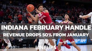 Indiana’s February Sports Betting Revenue Declines by Over 50%