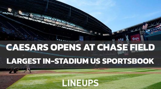 Caesars Opens Largest In-Stadium Sportsbook at Diamondbacks’ Chase Field in Phoenix Arizona