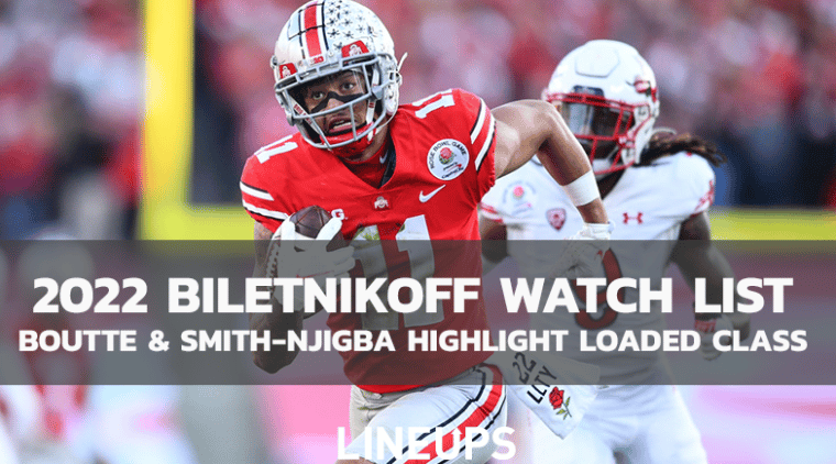2022 Biletnikoff Award Watch List