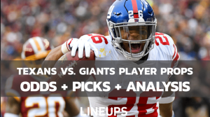 Houston Texans vs. New York Giants NFL Player Props & Picks (11/13/22)