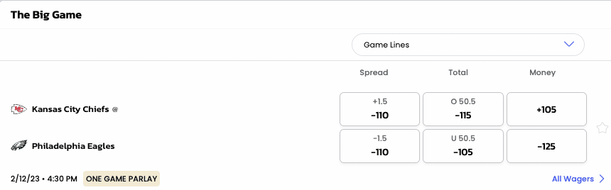 BetMGM Super Bowl Bets