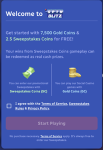 SpinBlitz Signup