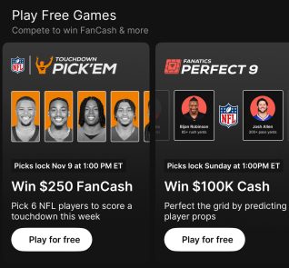 Fanatics Free To Play Games