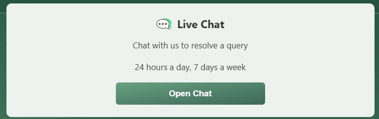 Bet365 Casino live chat
