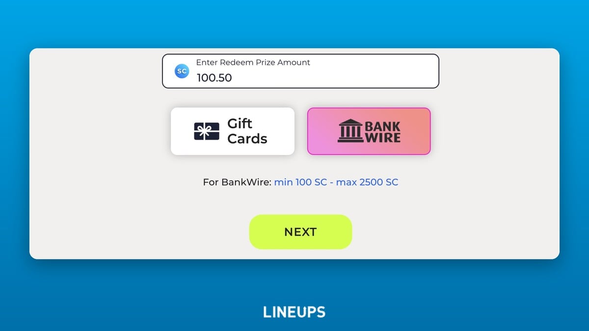Redeem by bank wire icon