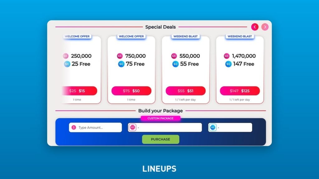 FreeSpin coin store special deals