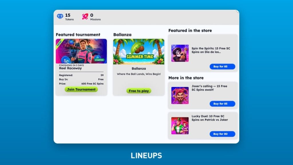 FreeSpin Fun Zone tournaments and store