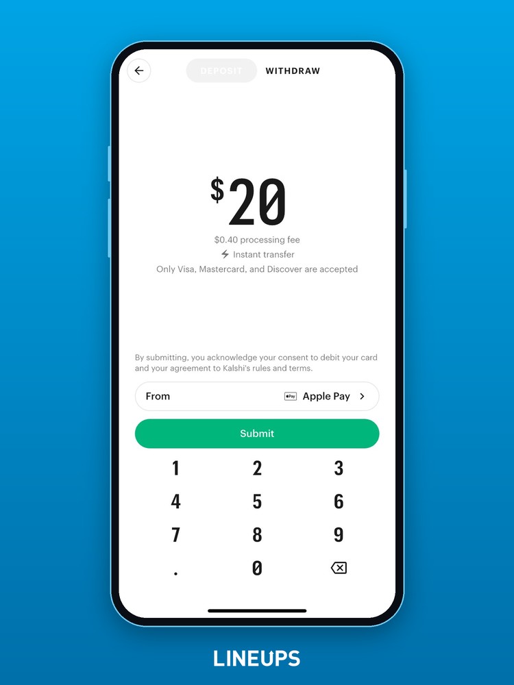 Apple Pay deposit