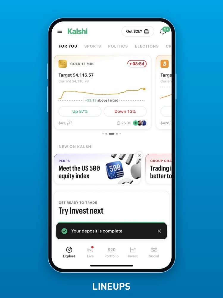 Deposit confirmation