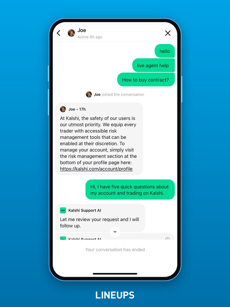 Agent joins chat