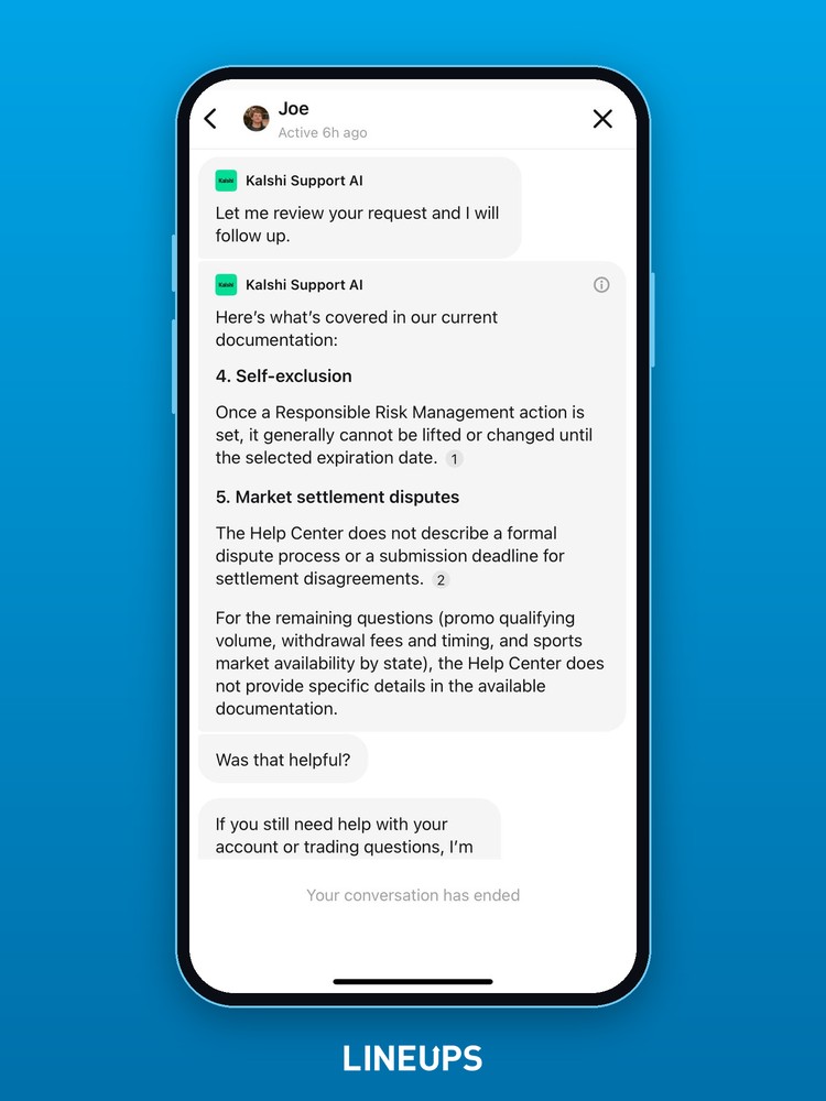 Support AI answers