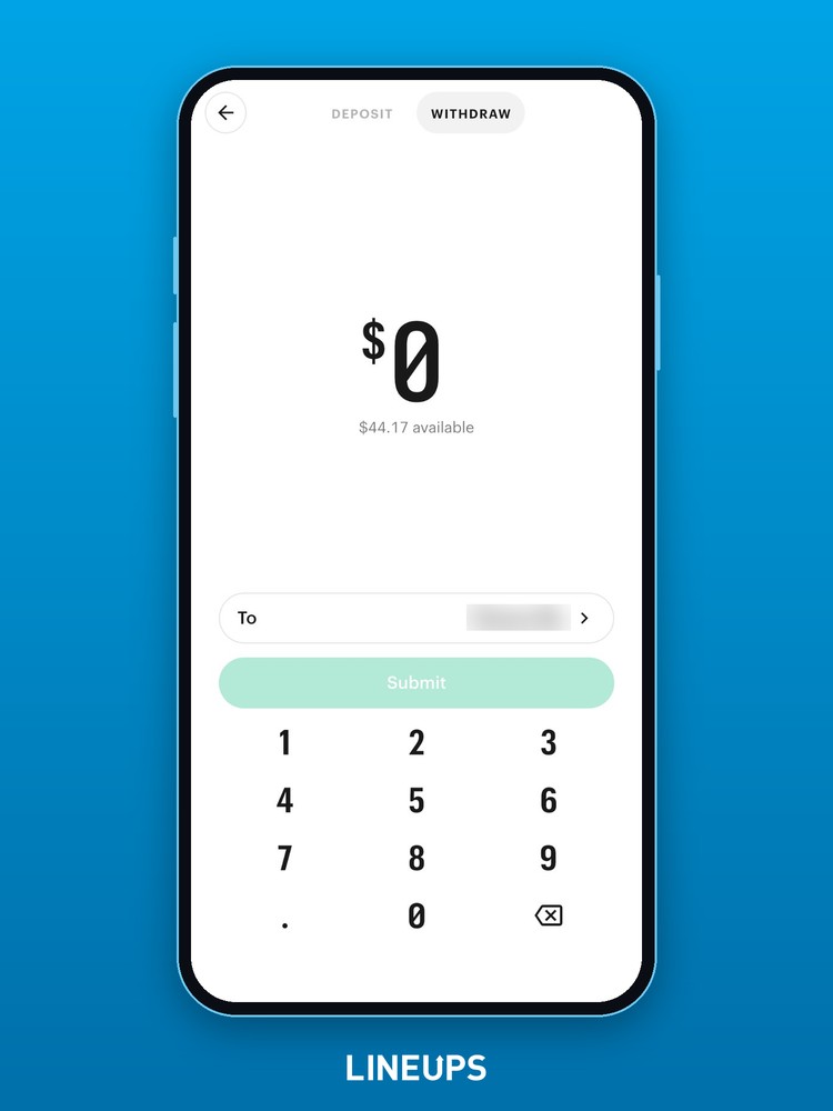 The withdrawal request beat the coffee break. icon